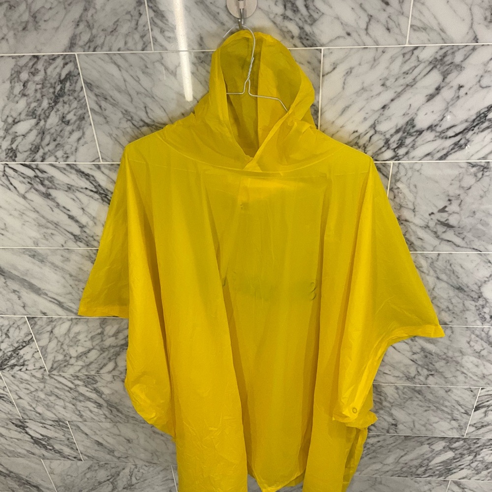 2000s Sesame Place Street Jim Henson Big Bird Yellow Coat Poncho Adult One Size